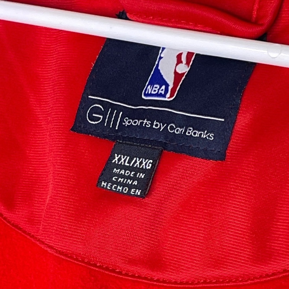 Portland Trail Blazers Hooded Full Zip Men Jacket XXL G-III Sports Red White - Picture 3 of 7
